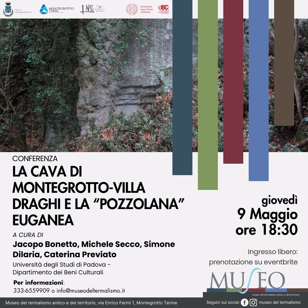 Conferenza “La cava di Montegrotto – Villa Draghi e la “pozzolana” euganea”